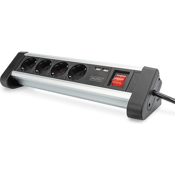 DIGITUS Office-Steckdosenleiste 4-fach mit 2xUSB DA-70614